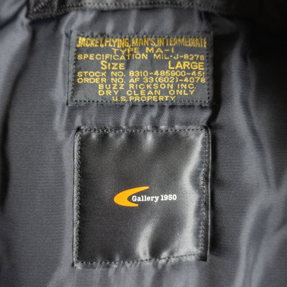BUZZ RICKSON’S×GALLERY 1950 x BUZZ RICKSON Type MA-1 Jacket Black Size L