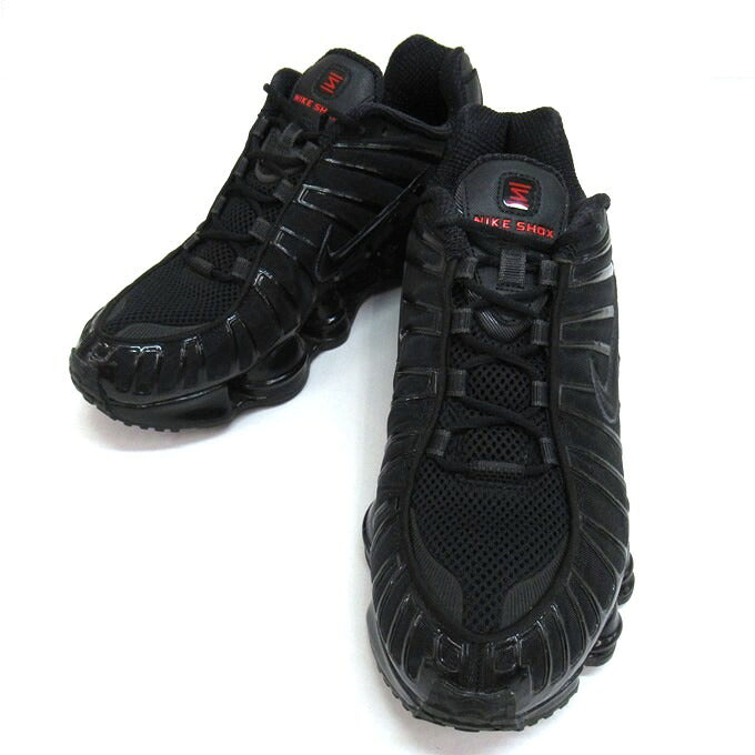 NIKE Women's Shox TL Black Max Orange Sneakers Size 28.5cm