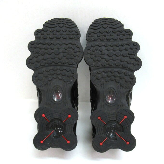 NIKE Women's Shox TL Black Max Orange Sneakers Size 28.5cm
