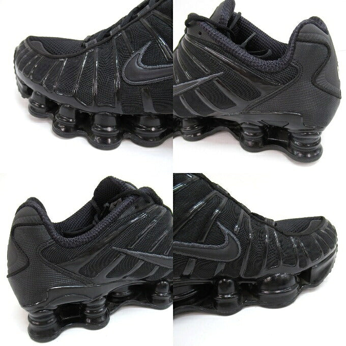 NIKE Women's Shox TL Black Max Orange Sneakers Size 28.5cm
