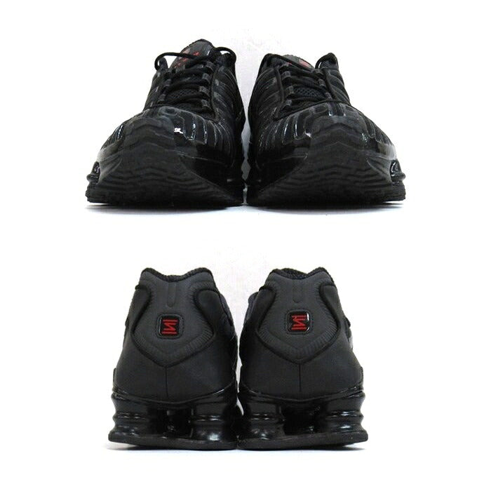 NIKE Women's Shox TL Black Max Orange Sneakers Size 28.5cm