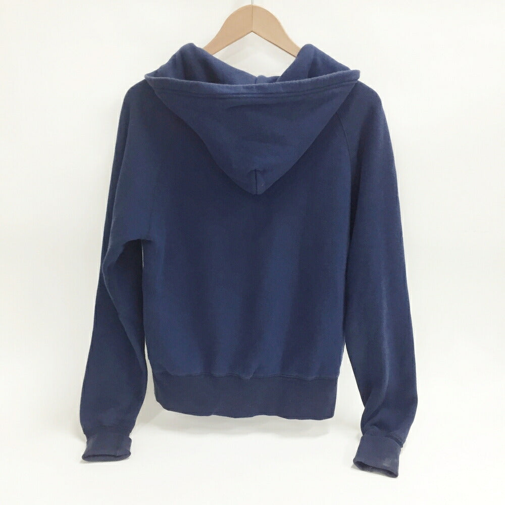 EVISU Denim Panel Zip Hoodie Navy Size 34