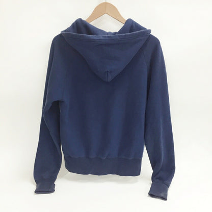 EVISU Denim Panel Zip Hoodie Navy Size 34