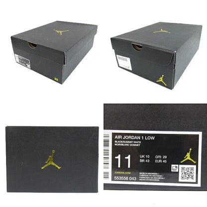 NIKE Air Jordan 1 Low "Orca" Black White Sneakers Size 29cm