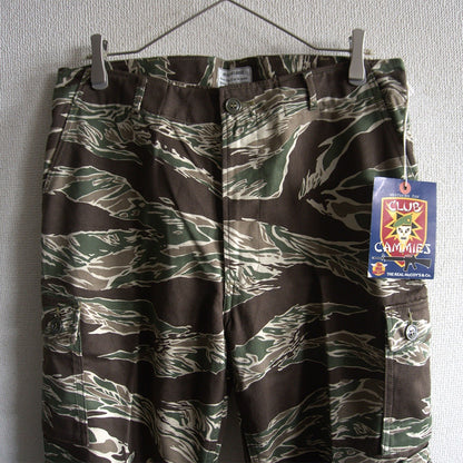 THE REAL McCOY'S Tiger Camo Club Cammies Trousers Size LARGE