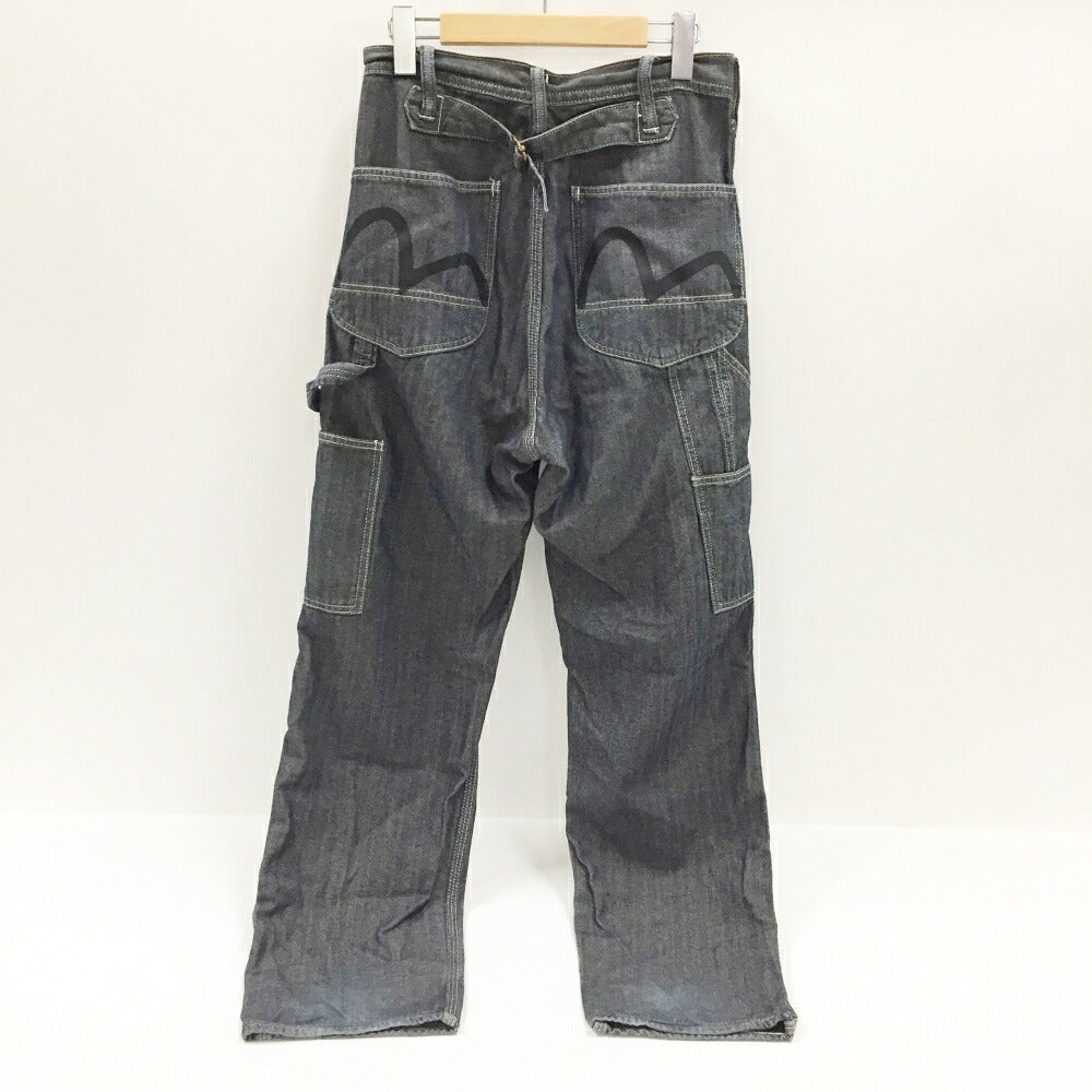 EVISU Herringbone Painter Pants Navy Size 30
