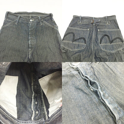 EVISU Herringbone Painter Pants Navy Size 30
