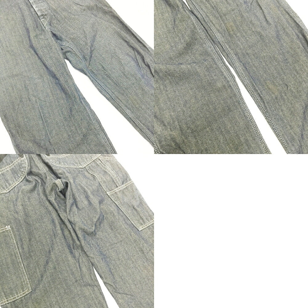 EVISU Herringbone Painter Pants Navy Size 30