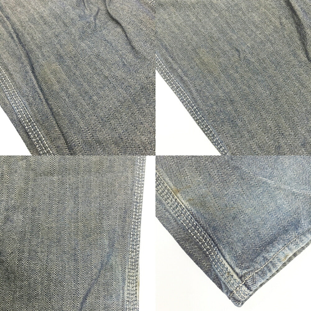 EVISU Herringbone Painter Pants Navy Size 30