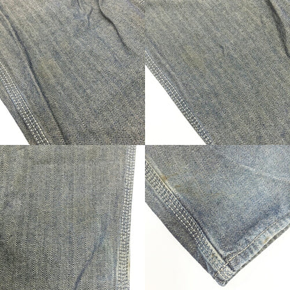 EVISU Herringbone Painter Pants Navy Size 30