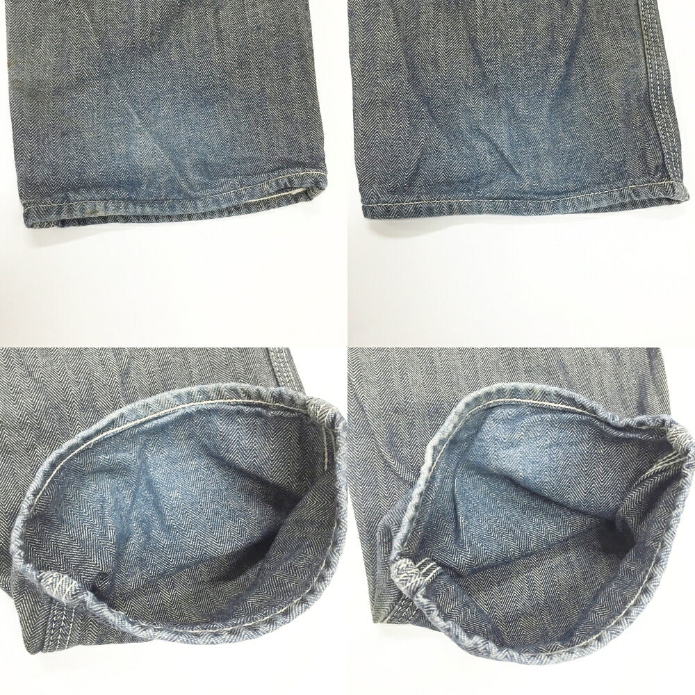 EVISU Herringbone Painter Pants Navy Size 30