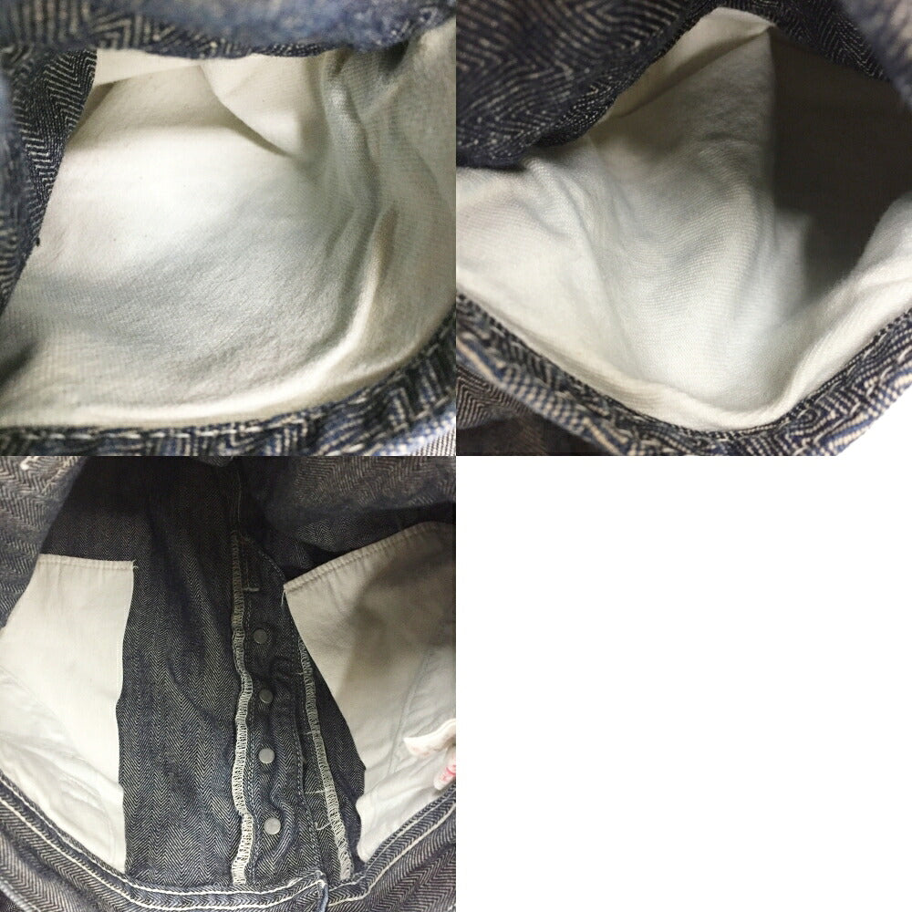 EVISU Herringbone Painter Pants Navy Size 30