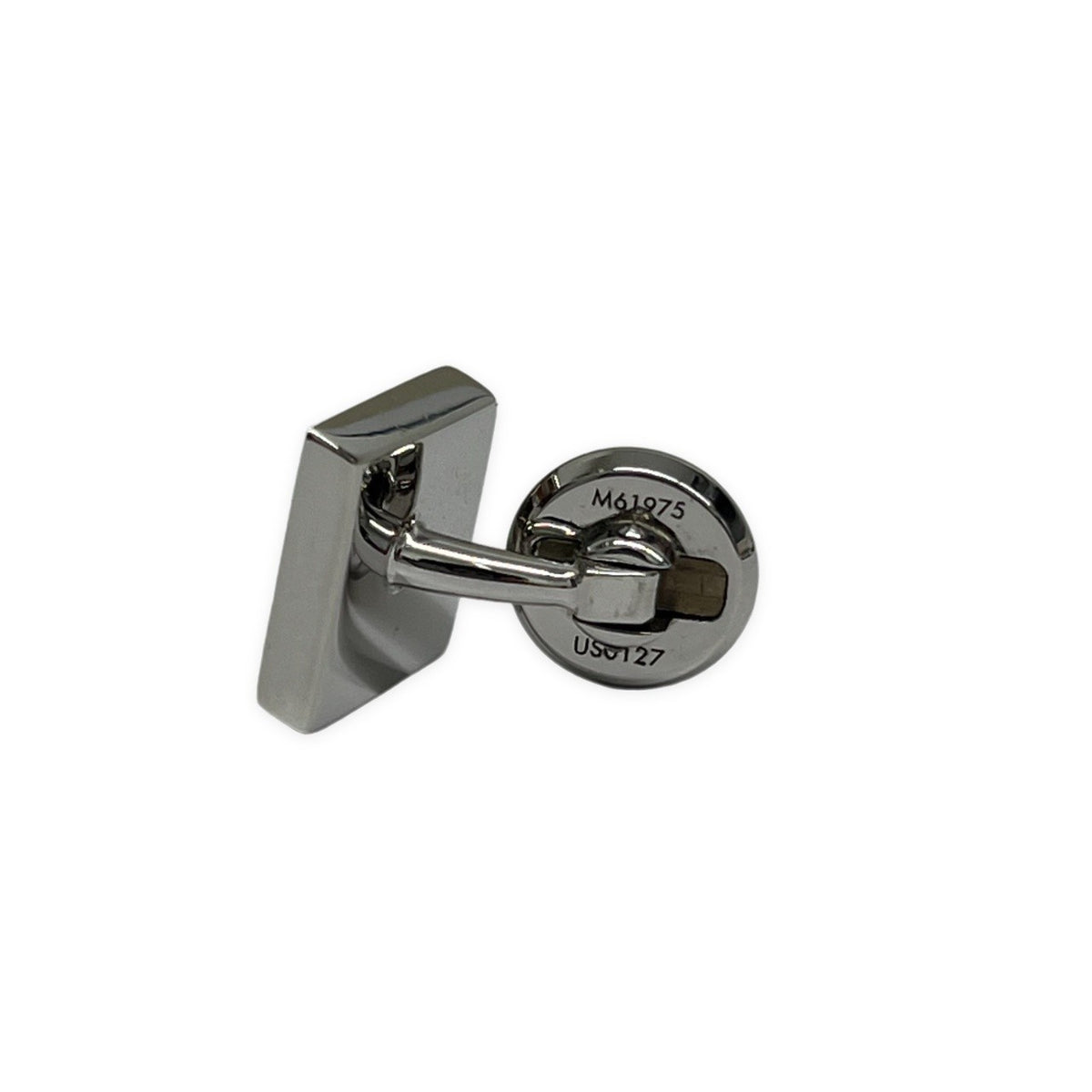 LOUIS VUITTON Damier Silver Cufflinks Made in Italy