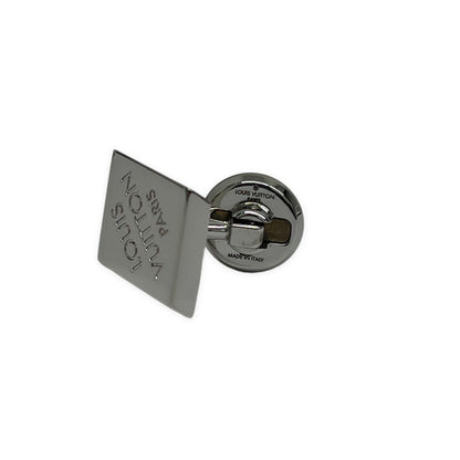 LOUIS VUITTON Damier Silver Cufflinks Made in Italy