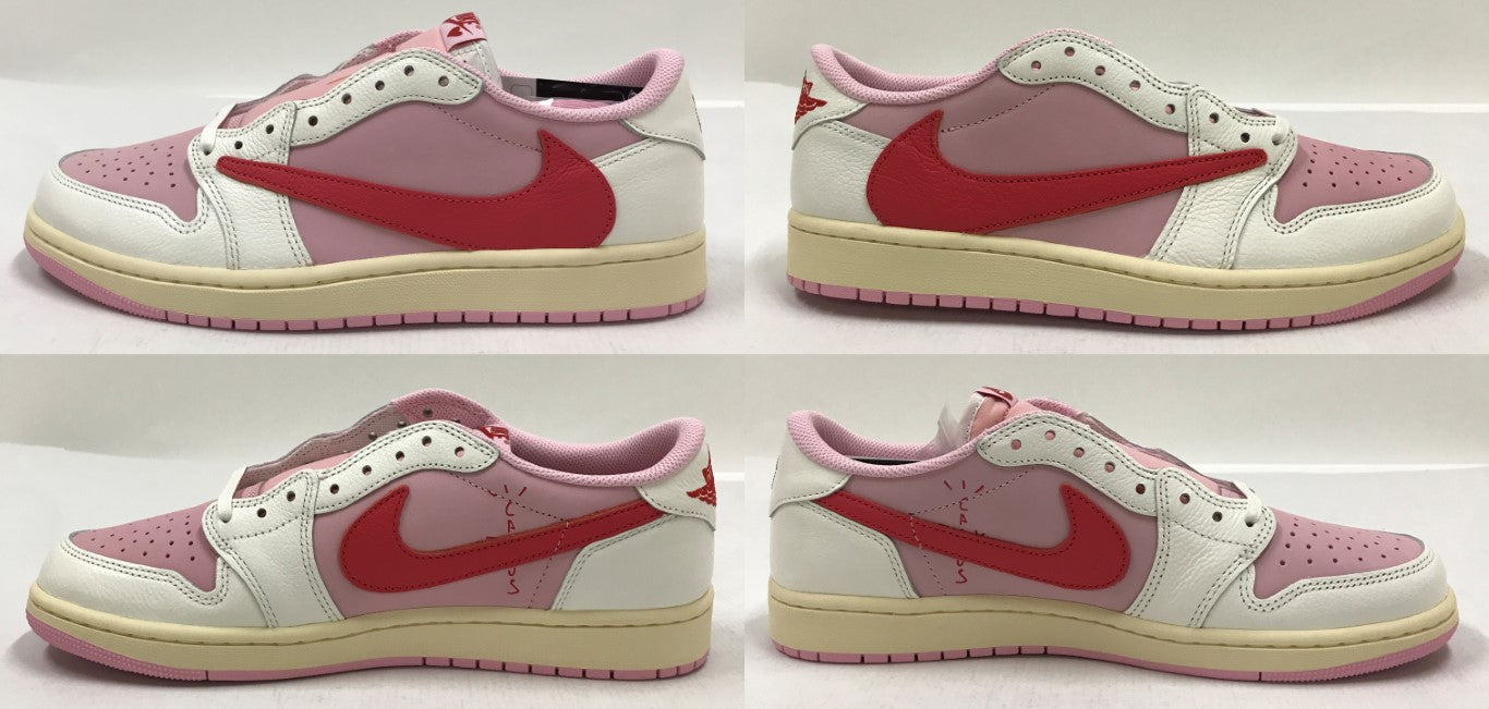NIKE Travis Scott Air Jordan 1 Low OG Pink Sneakers Size 28