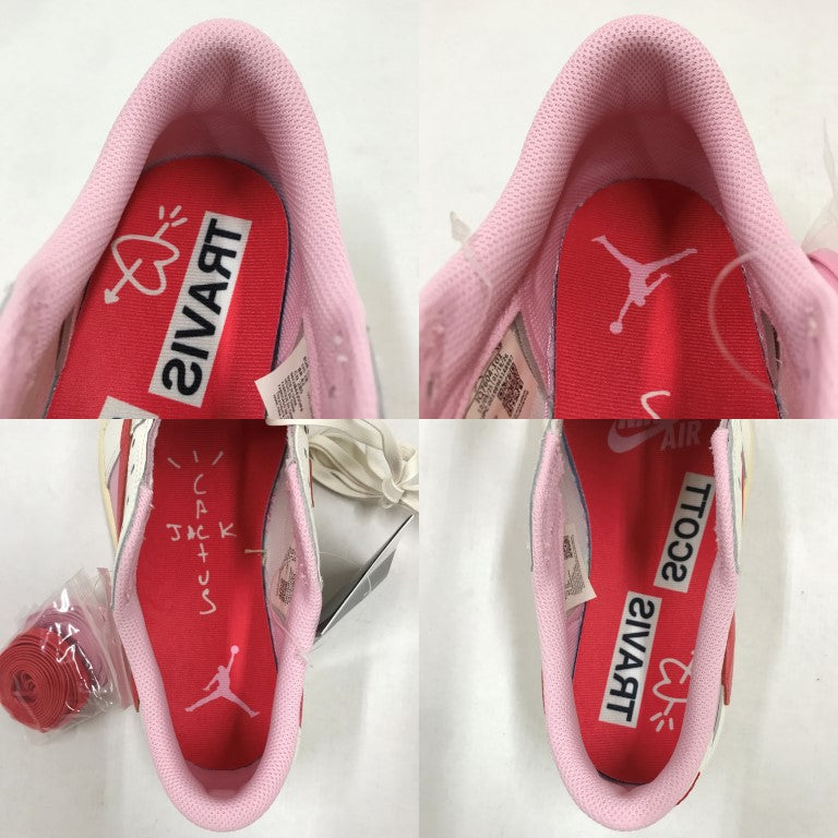 NIKE Travis Scott Air Jordan 1 Low OG Pink Sneakers Size 28