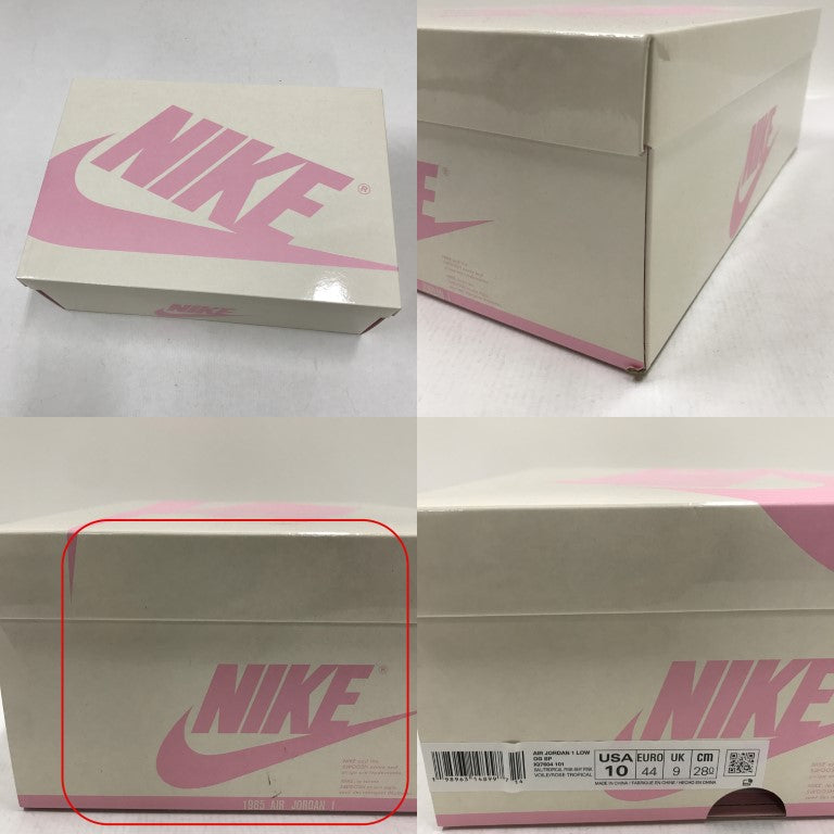 NIKE Travis Scott Air Jordan 1 Low OG Pink Sneakers Size 28