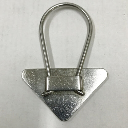 PRADA Enamel Triangle Logo Keychain Multi Size ONE SIZE