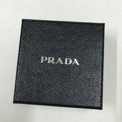 PRADA Enamel Triangle Logo Keychain Multi Size ONE SIZE