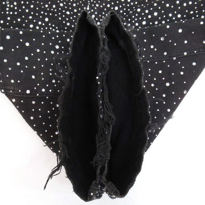 BIRTH OF ROYAL CHILD Diamond Shorts Black Size M