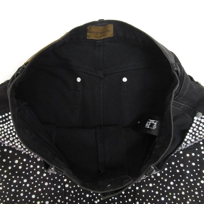 BIRTH OF ROYAL CHILD Diamond Shorts Black Size M