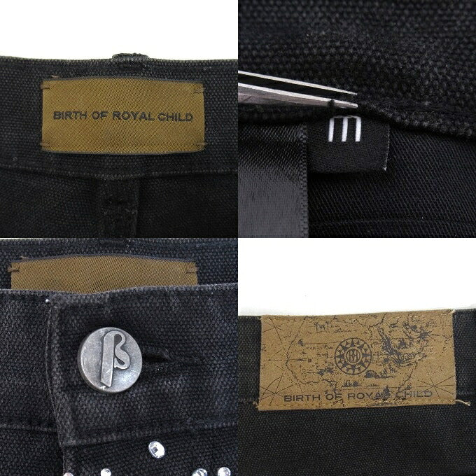 BIRTH OF ROYAL CHILD Diamond Shorts Black Size M