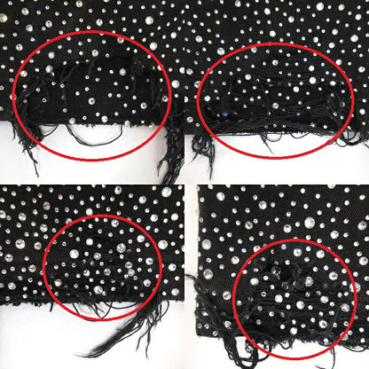 BIRTH OF ROYAL CHILD Diamond Shorts Black Size M