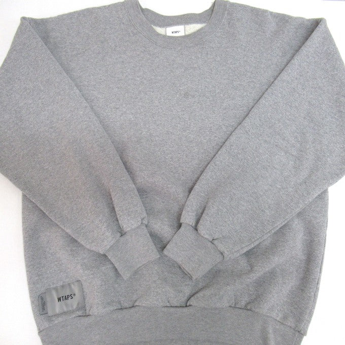 WTAPS 23AW FORTLES Cotton Sweatshirt Gray Size 01