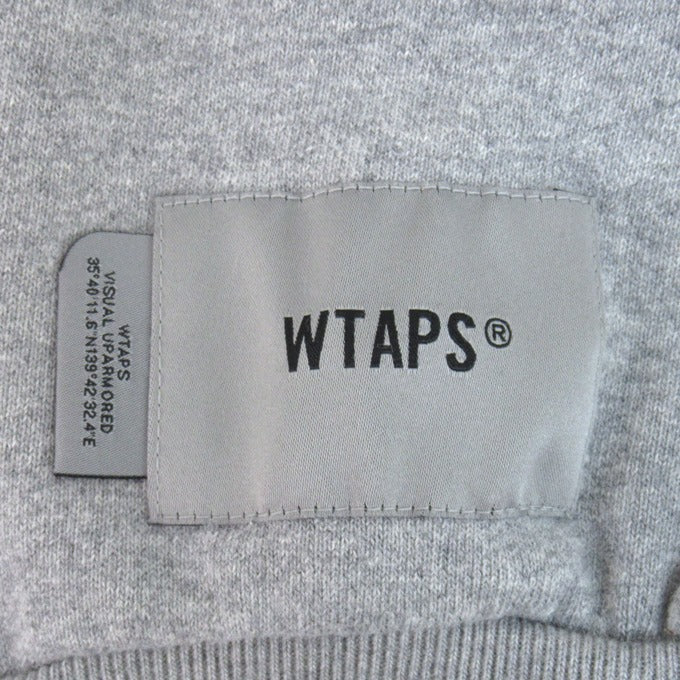 WTAPS 23AW FORTLES Cotton Sweatshirt Gray Size 01