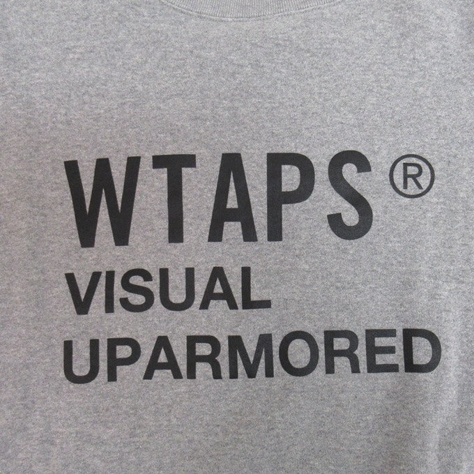 WTAPS 23AW FORTLES Cotton Sweatshirt Gray Size 01