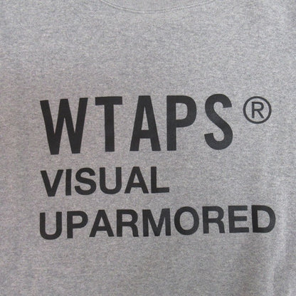 WTAPS 23AW FORTLES Cotton Sweatshirt Gray Size 01
