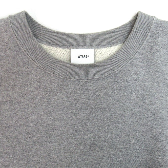 WTAPS 23AW FORTLES Cotton Sweatshirt Gray Size 01