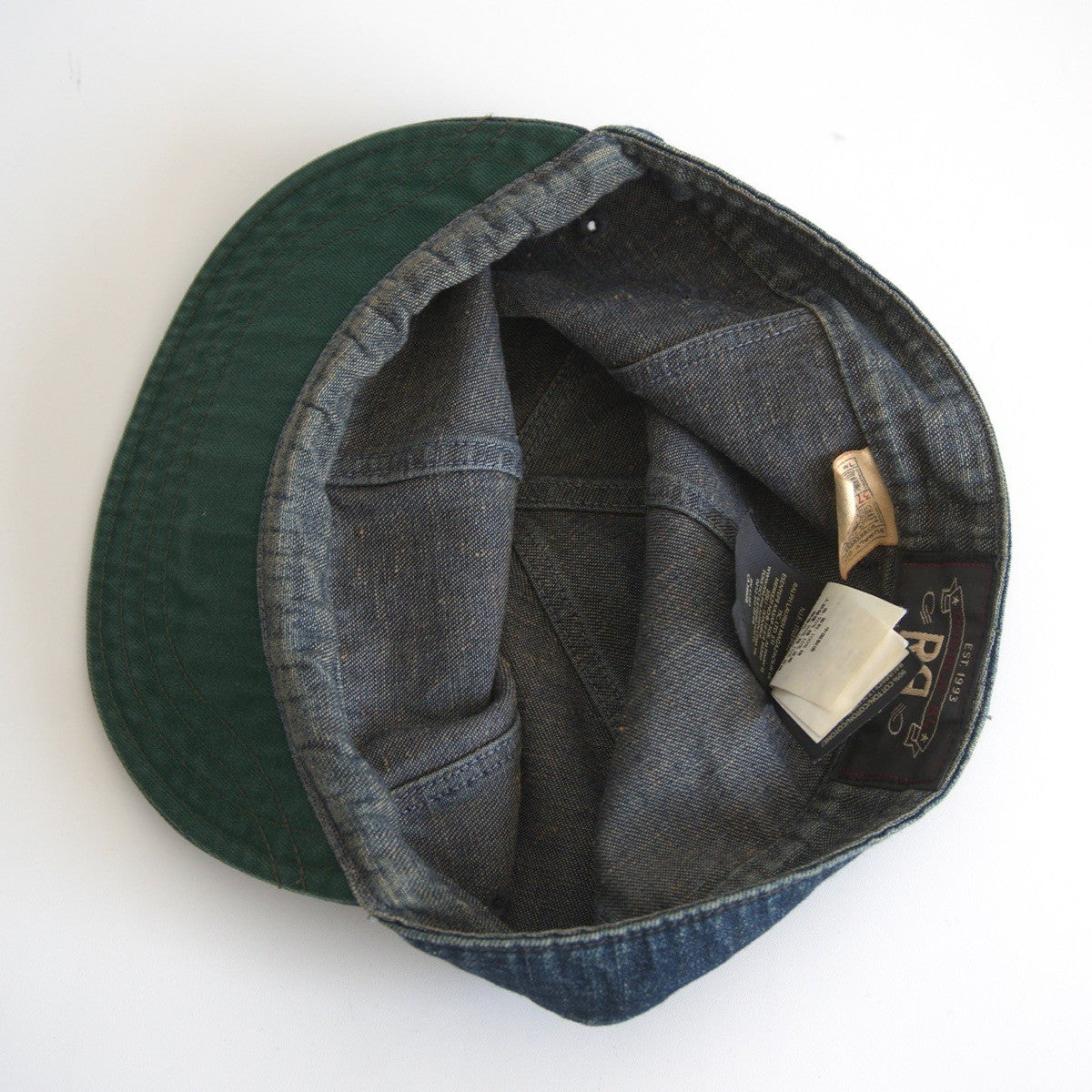 RRL Indigo Wabash Engineer Cap Faded Size ONE SIZE