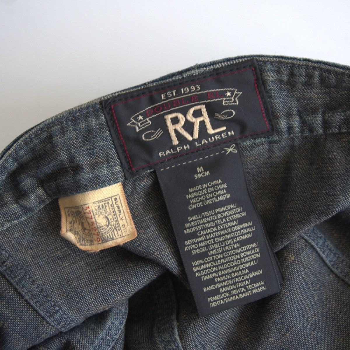 RRL Indigo Wabash Engineer Cap Faded Size ONE SIZE