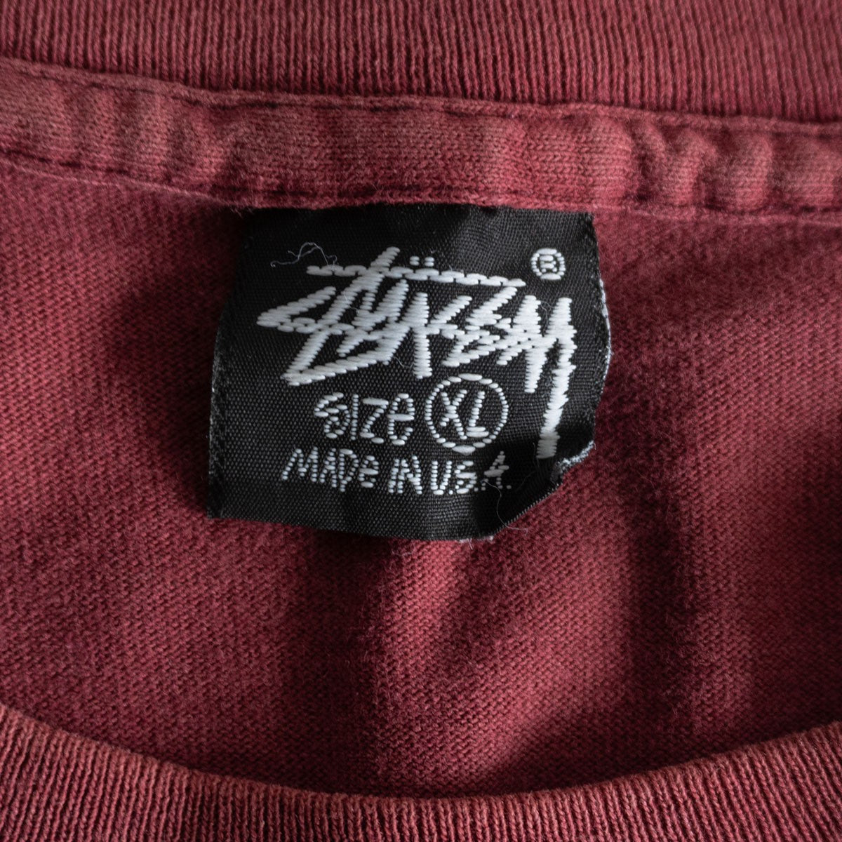 Stussy 80S Double-sided print T-shirt Size XL