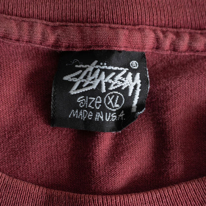 Stussy 80S Double-sided print T-shirt Size XL