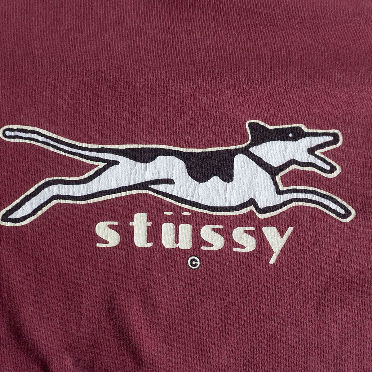 Stussy 80S Double-sided print T-shirt Size XL