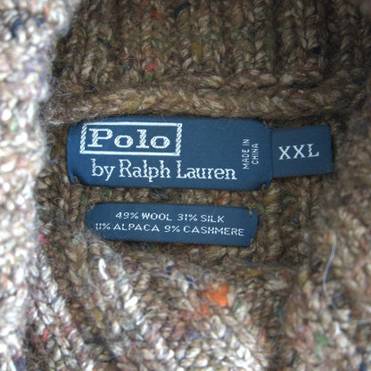 Polo Ralph Lauren 90S Nep Cable Knit Sweater Size XXL