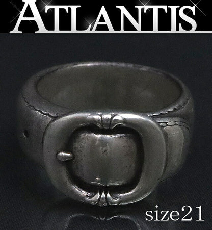 CHROME HEARTS Belted Gunslinger Silver Ring Size ONE SIZE