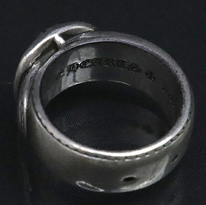 CHROME HEARTS Belted Gunslinger Silver Ring Size ONE SIZE
