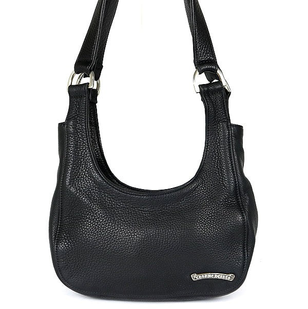 CHROME HEARTS Hobo Scroll Leather Shoulder Bag Size ONE SIZE
