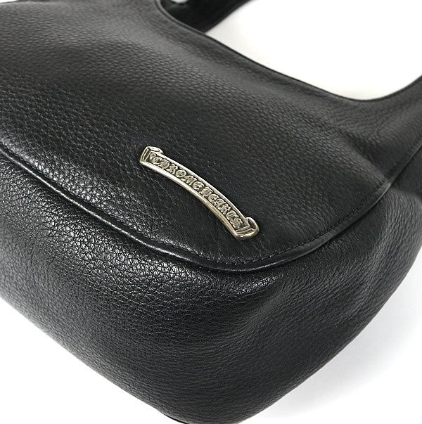 CHROME HEARTS Hobo Scroll Leather Shoulder Bag Size ONE SIZE