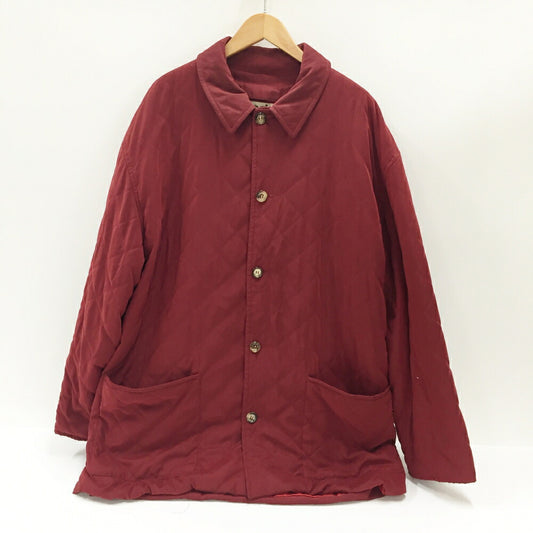 HERMES Bordeaux Quilted Jacket Size 52