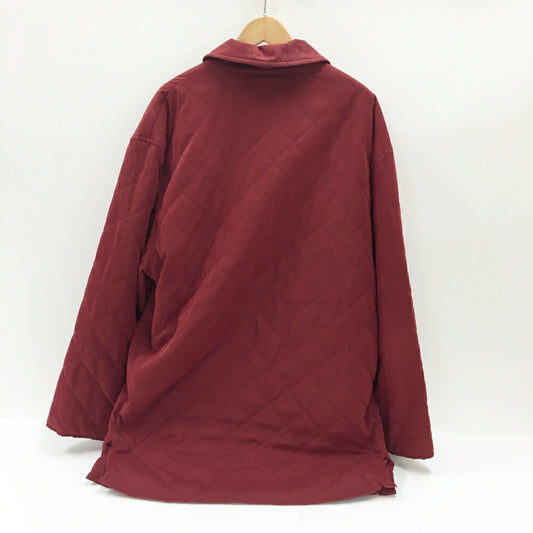 HERMES Bordeaux Quilted Jacket Size 52