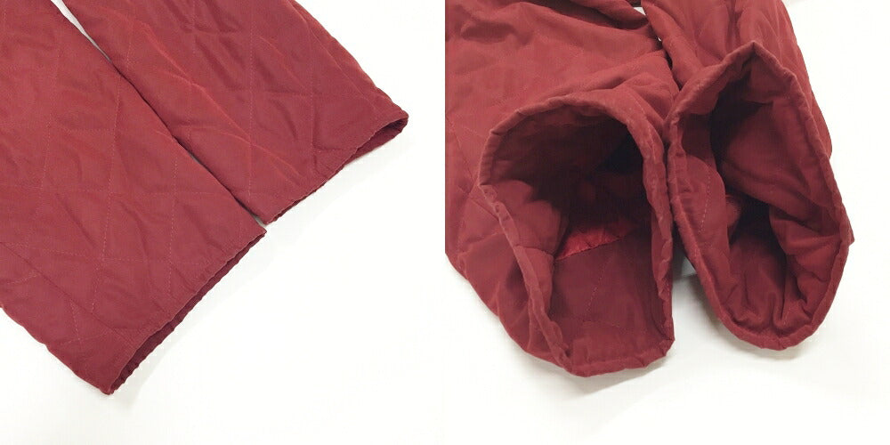 HERMES Bordeaux Quilted Jacket Size 52
