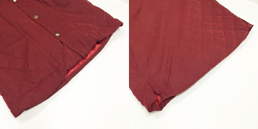HERMES Bordeaux Quilted Jacket Size 52