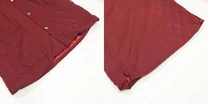 HERMES Bordeaux Quilted Jacket Size 52