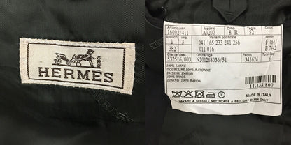 HERMES Charcoal Grey Tailored Blazer Size 52