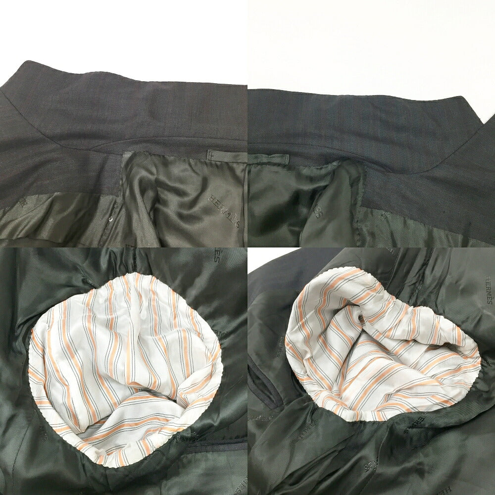 HERMES Charcoal Grey Tailored Blazer Size 52