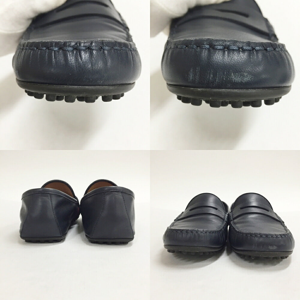 GUCCI Driving Sneakers Navy Blue Size 6.5